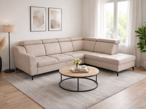 Ugaona garnitura "Beta sa trosjedom na podizanje"