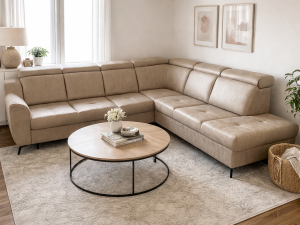 Ugaona garnitura "Beta sa trosjedom i dvosjedom na podizanje"